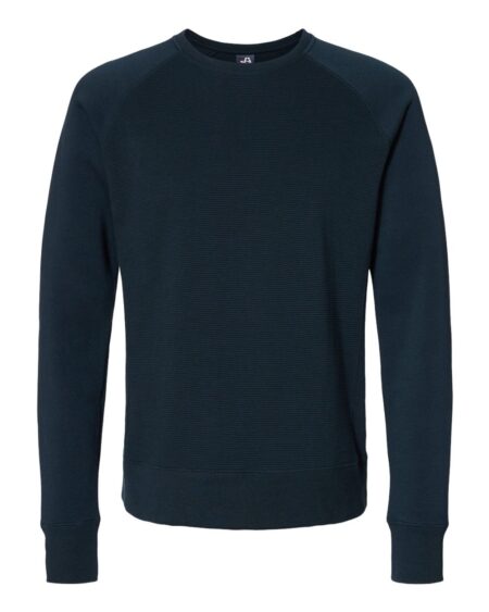 J. America 8707 Men’s Ripple Fleece Raglan Crewneck Sweatshirt