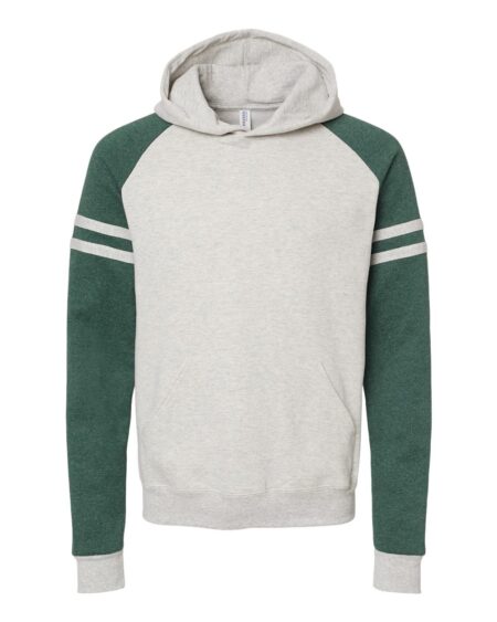 JERZEES 97CR Unisex Nublend® Varsity Colorblocked Raglan Hooded Sweatshirt