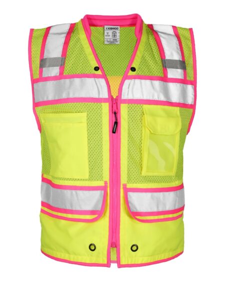 Kishigo S5042-5046 Men’s Color Contrast High Performance Surveyors Vest