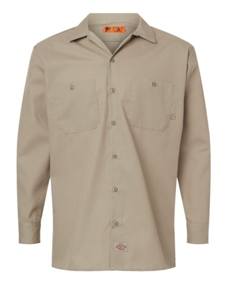 Dickies L535T Men’s Tall Industrial Long Sleeve Work Shirt