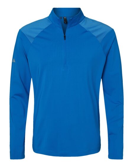 Adidas A520 Men’s Ultimate365 Lightweight Shoulder Stripe Quarter-Zip Pullover