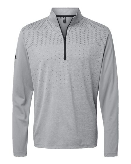Adidas A522 Men’s Ultimate365 Heather Block Print Quarter-Zip Pullover