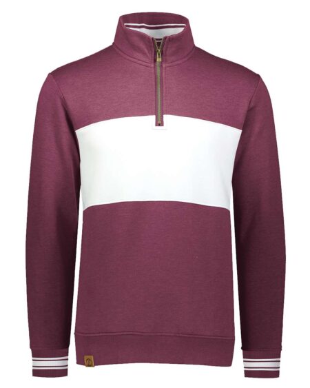 Holloway 229565 Men’s All-American Fleece Colorblocked Quarter-Zip Sweatshirt