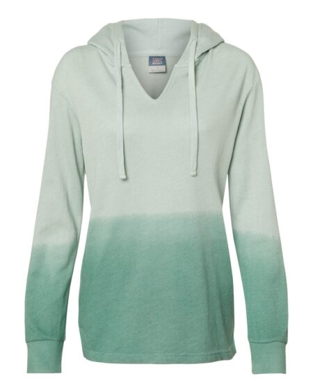 MV Sport W20185 Women’s French Terry Ombré Hooded Sweatshirt